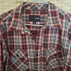 Hurley Mens shirt size large long sleeve